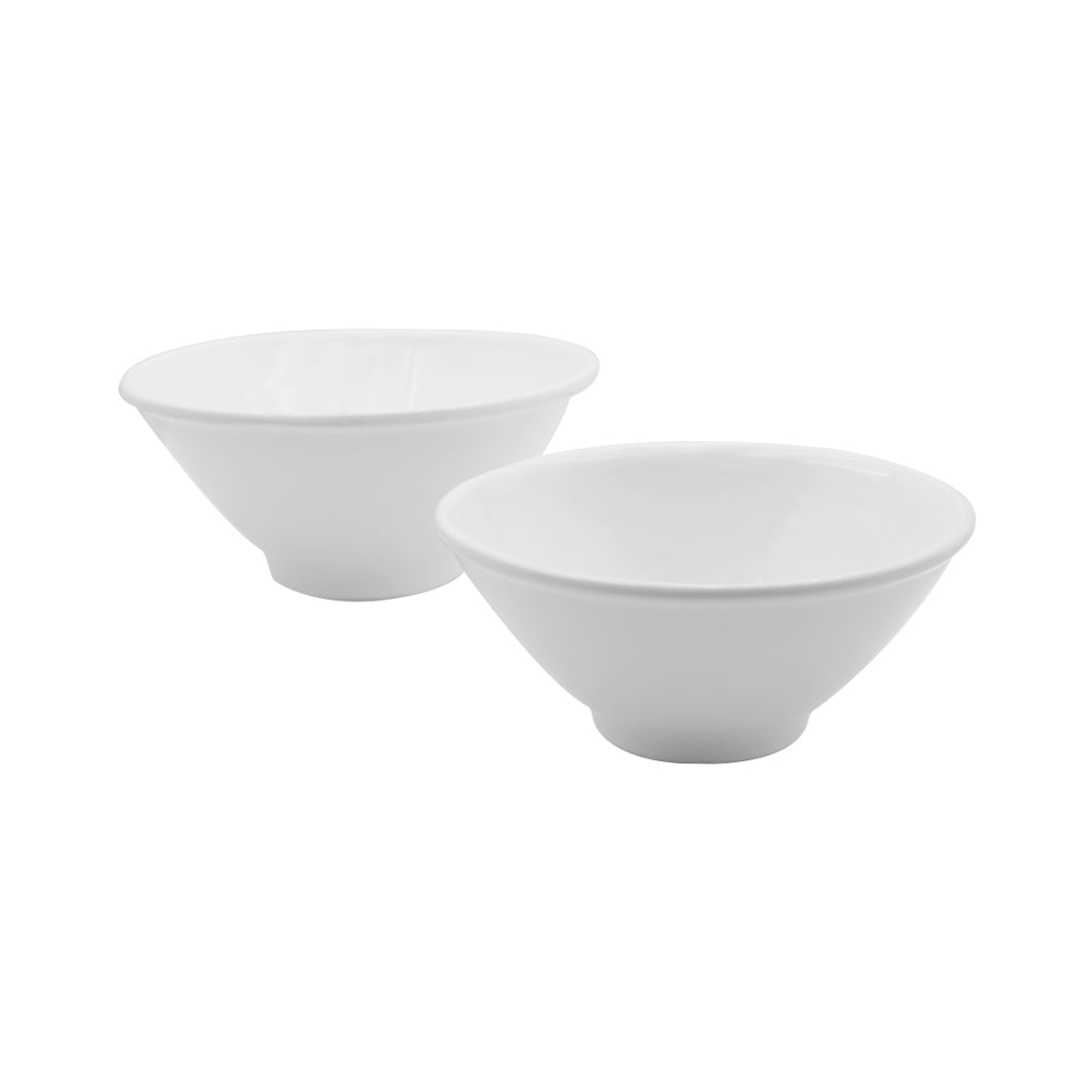 Ensaladera cono blanca