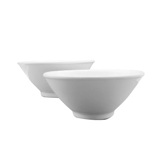 Ensaladera cono blanca